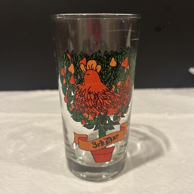 VTG 12 Days Christmas Indiana Glass 3rd Day - Three French Hens 5.5'' Replacement