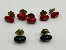 Jelly Belly Jelly Bean Lapel Pin Red Black Advertising Lot Of 7