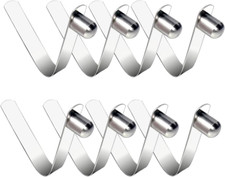 8 Pcs Kayak Paddle Spring Snap Clips, Stainless Steel Push Button Clips Camping