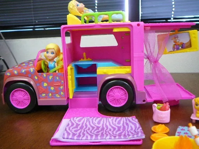 Playset Polly Pocket Carro de Acampar da Polly - Mattel