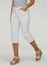 Boysens Three-quarter Length Trousers White Size UK 14 EU 40 RRP £50 NH9 YY 09