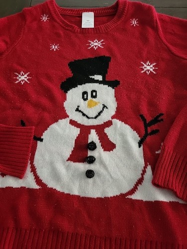 Damen Weihnachtspullover XXL 20 Schneemann - Bild 2 von 5