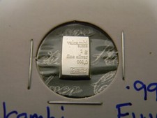 1 Gram Silver Bar - Valcambi Suisse Combibar .999 Fine Silver!! HIGH QUALITY!!