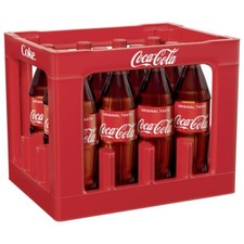 12x 1,00 L. Coca-Cola PET Flasche - MEHRWEG - ohne Kasten 
