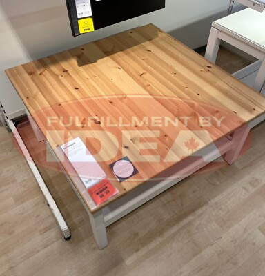 Brand New IKEA HEMNES Brown Coffee Table 90X90 Cm (35 3/8X35 3/8