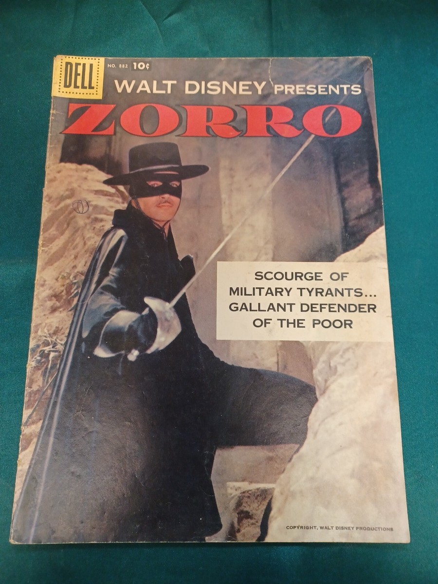 Walt Disney Zorro #882 - 1957 Dell - Golden Age Action Hero