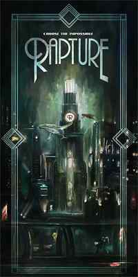 Bioshock Welcome to Rapture Big Daddy Poster Giclee Print Art