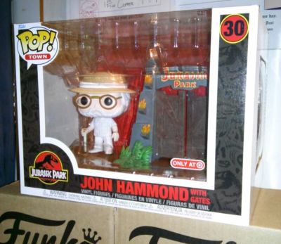 Funko Pop! Towns JOHN HAMMOND w/Gates #30 *NEW* MINT/NM Target Ex