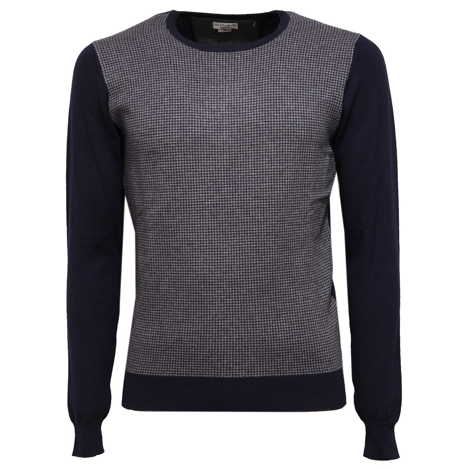 5998K maglione uomo US POLO ASSN bluegrey mix wool sweater man 18690₽