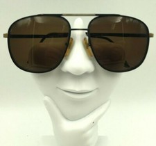 Vintage Nouveau Eyewear Vincenzo Black Pilot Sunglasses FRAMES ONLY