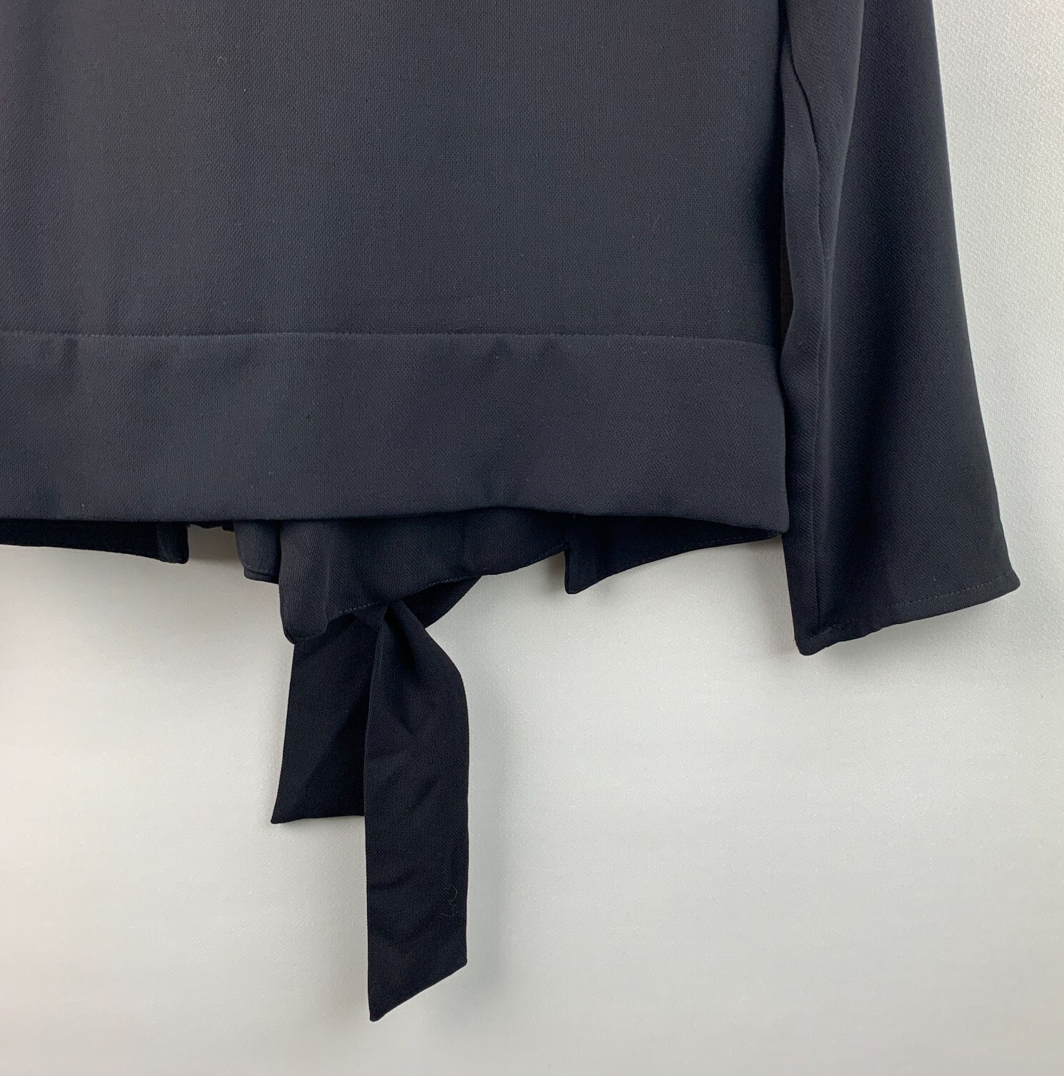 Zara Basic Moto Jacket Black Collared Zip Pockets… - image 8