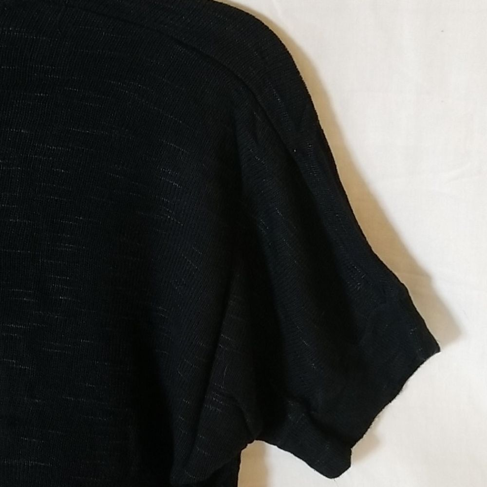 Mossimo Open Front Basic Black Sweater - image 8