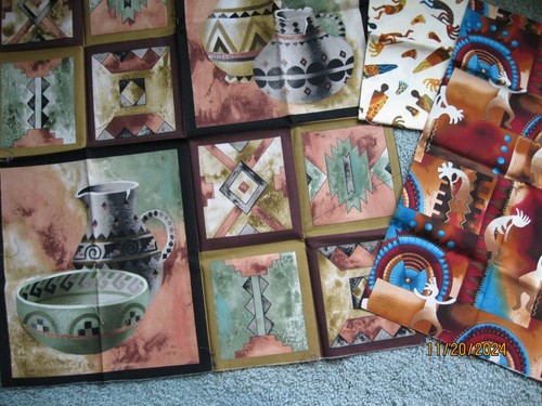 3 Southwestern prints - 1 panel, 2 FQ'S