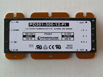 Natel Powercube PD301-300-12-PI Module Input 300VDC 362W Output 12VDC 300W NEW!!