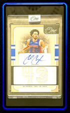 2024-25 Panini One and One Stats Autographs Cade Cunningham AUTO /43 PISTONS