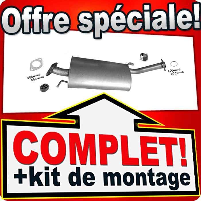 Silencieux central Nissan Patrol 3.0 DTi pour sorties tout-terrain et bivouac