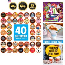 Flavored Coffee Pods Compatible with Keurig K Cup Brewers, Assorted Variety P...