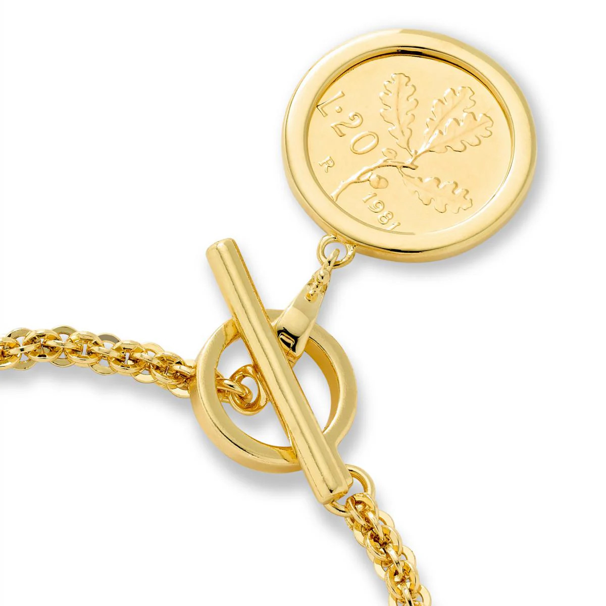 Bellezza Cristallino Bronze Cestina Bracelet w/ Enhancer Charm, 7-1/4" - second product detail image