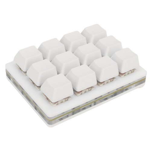 12 Schlüssel Mechanische Gaming-Tastatur Einhändig USB Mini Macro LED Keypa CU - Bild 7 von 24