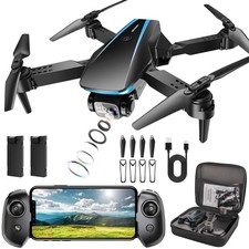 Drone with Camera - Drones for Adults, with 2 Batteries, Carrying Case, Prope...