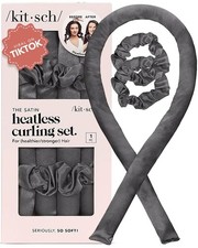 Kitsch Satin Heatless Curlers Set 34" Hair Curler, 2 Satin Scrunchies,...