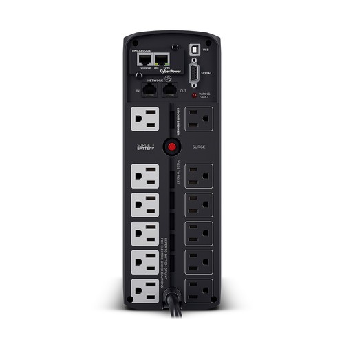 CyberPower PFC Sinewave 1500VA UPS 12-Outlets Black (CP1500PFCLCD) - Picture 4 of 7