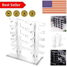 Lightweight 2-Row Glasses Display Stand - Perfect for Sunglasses Organization