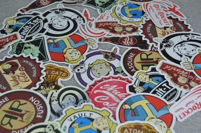 Fallout Sticker Bundle   Nuka Cola, Brotherhood of Steel, Vault-Tec Designs