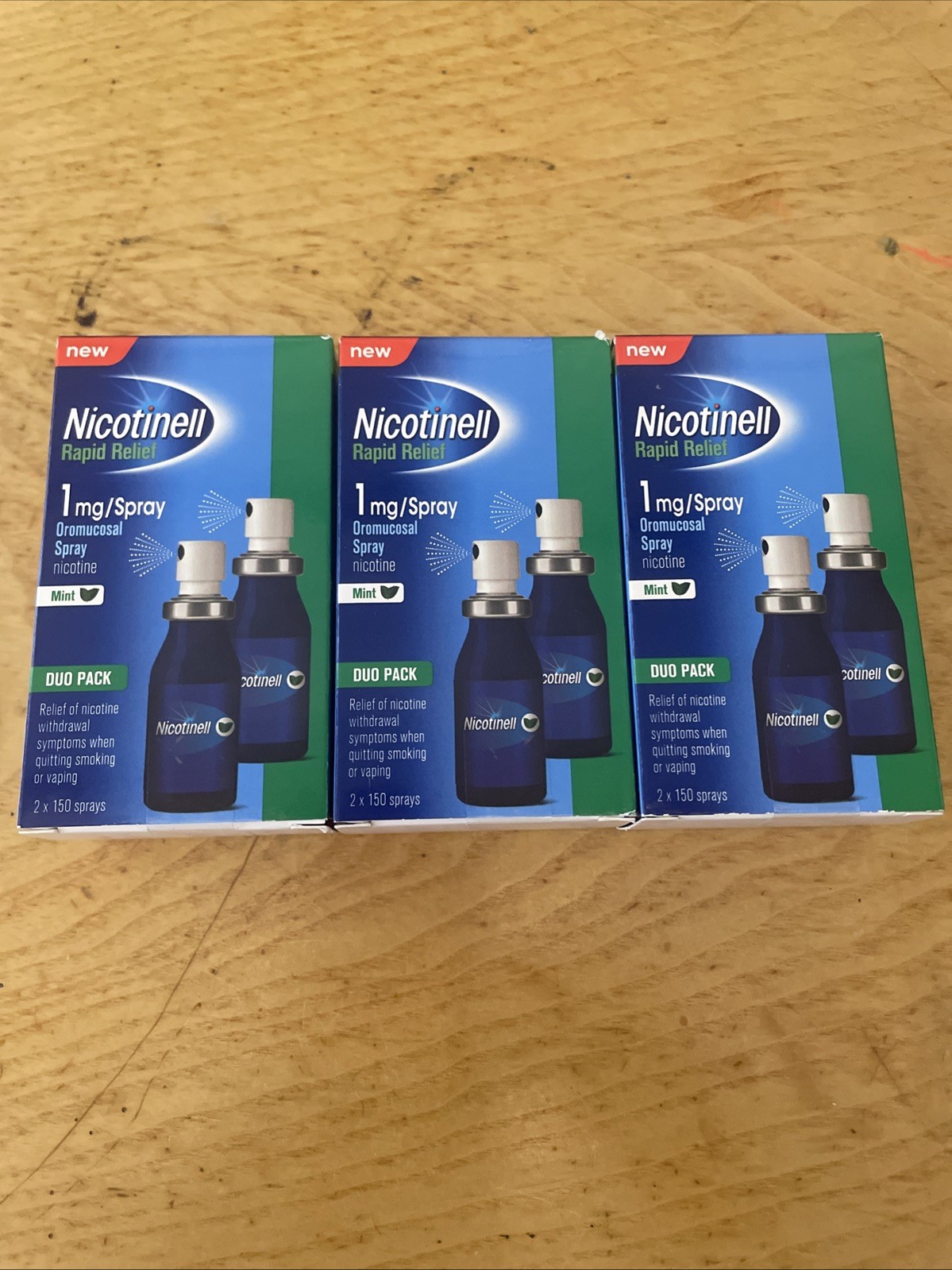 Nicotinell Rapid Relief 1mg/Spray Oromucosal Spray-Duo pack 300spray-Brand new - Image 13