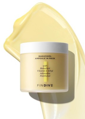 Findive Official Bakuchiol Ampoule In Mask 5000Ppm Bakuchiol Plan-Based Retinal