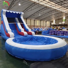 24x13FT Giant Commercial Inflatable Water Slide for Kids Adults without Blower