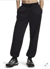 Under Armour Black Fleece Joggers Women  s Size Large NWT Relaxed Fit