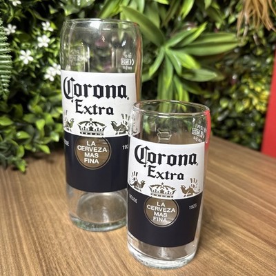 Corona Extra Pint und Half Pint Gläser Konvolut Bar Home Kostenlose Lieferung