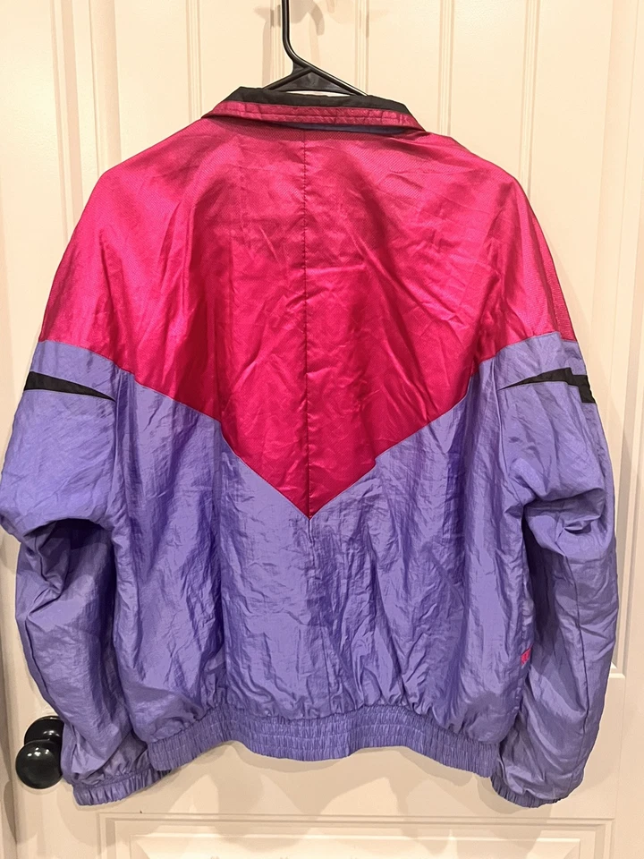 CHAQUETA CORTAVIENTOS Wilson Southwest estilo azteca vintage brillante años 80 talla mediana Foto 2 de 4