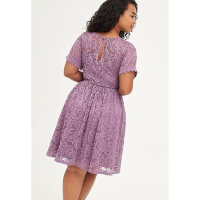purple lace dress torrid Plus Size - Special Occasion Lilac Purple Lace Gown