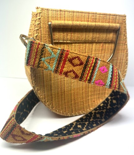 NWOT Free People Melrose Straw Crossbody Bag Purse - Picture 7 of 16