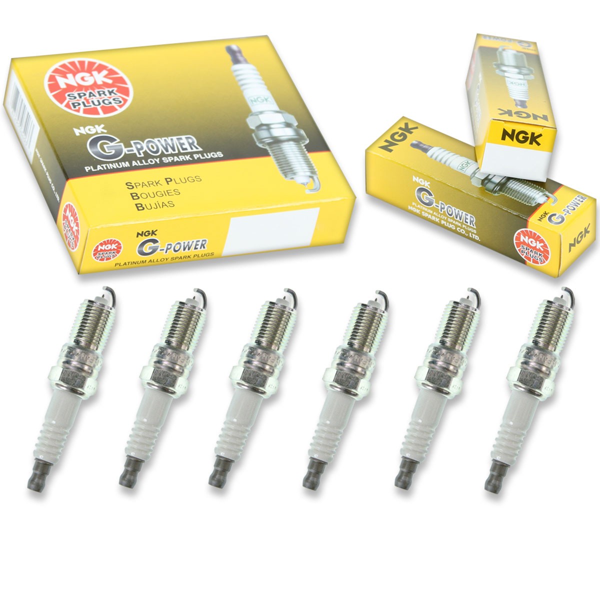 6 pc NGK G-Power Spark Plugs for 2001-2008 Mazda Tribute 3.0L V6 Ignition ki