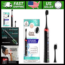 GuruNanda Electric Sonic Toothbrush, Pressure Sensor, 5 Modes, Black