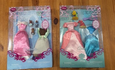 Ariel & Cinderella Wardrobe & Friends Set Disney Store Retired Set Lot NIB