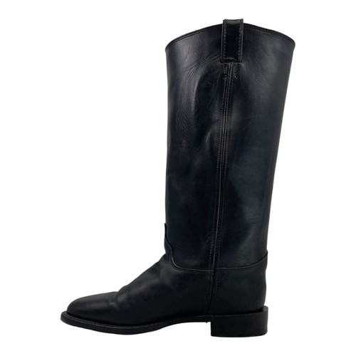 CHIPPEWA Womens 10 WHIRLWIND ORIGINAL ROPER Leather Riding Boots 1901W64 BLACK - Picture 3 of 18