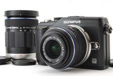 197 Shots Near MINT Olympus Pen E-PL2 Digital Camera 14-42 40-150mm Lens JAPAN