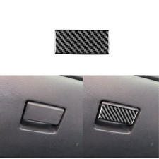 Cubierta de manija de guantera copiloto de fibra de carbono real para Nissan Altima Teana 19-25