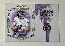 2022 Wild Card Matte Carson Strong #SG-10 Smoking Guns Purple RC