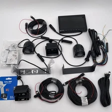 DOUXURY Backup Camera System with 7'' Monitor 4 Cameras 1080P for Truck Trailer