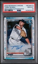 2020 Bowman Chrome Tarik Skubal Mega Autograph AUTO PSA 10 GEM MT BCMA-TS Rookie