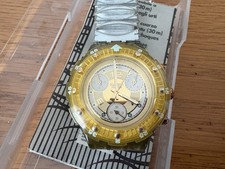 Orologio Swatch Crono Grigio/argento Cinturino elastico in Plastica