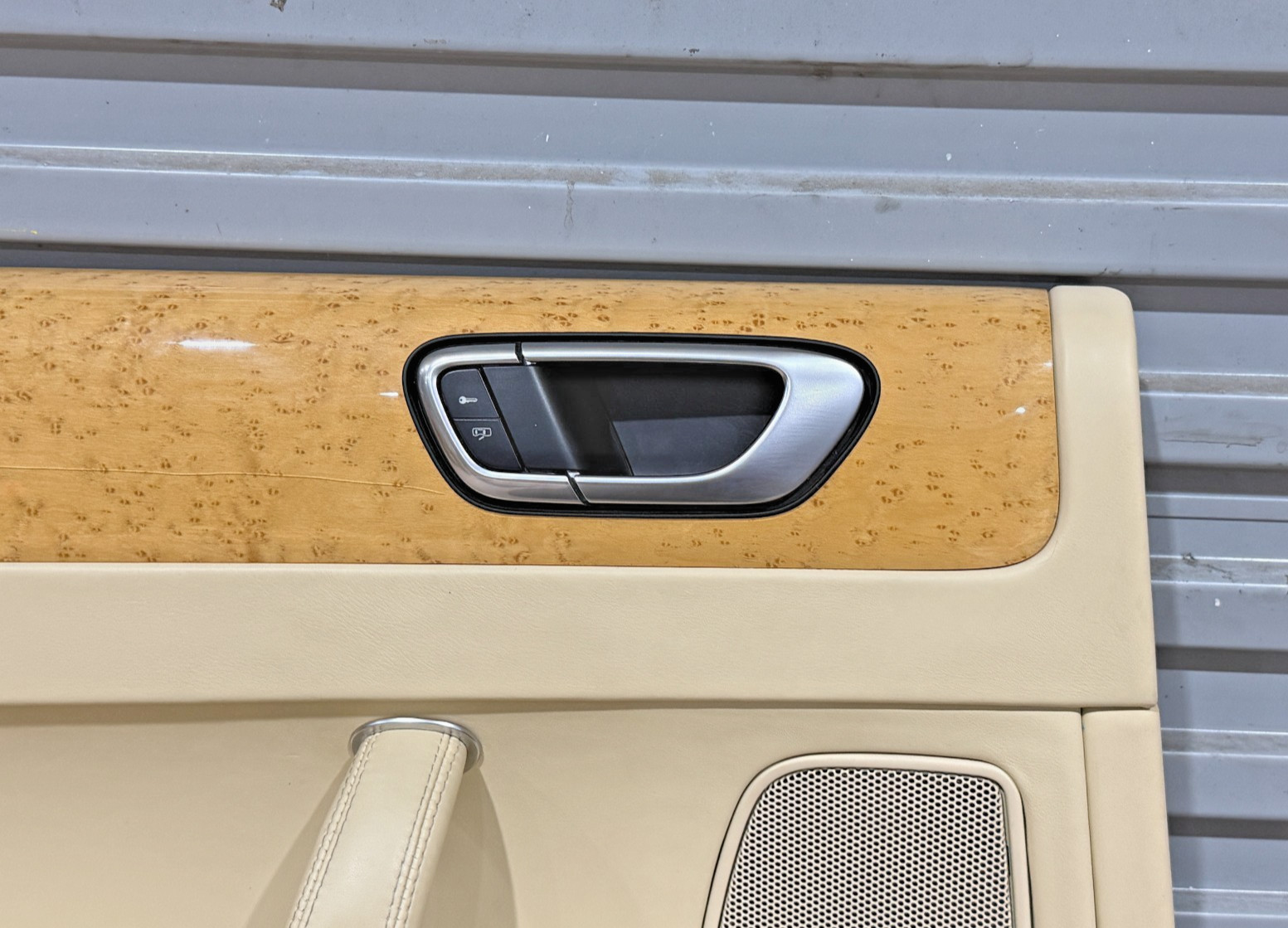 06-12 Bentley Continental Flying Spur Rear Left Door Panel Trim PO43 OEM