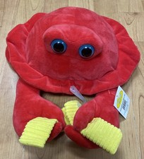 Crab with French Fries Plush Toy 11  New with tag