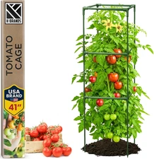 Tomato Cage Square - Large Trellis Stakes and Plant Support Structures for Veget