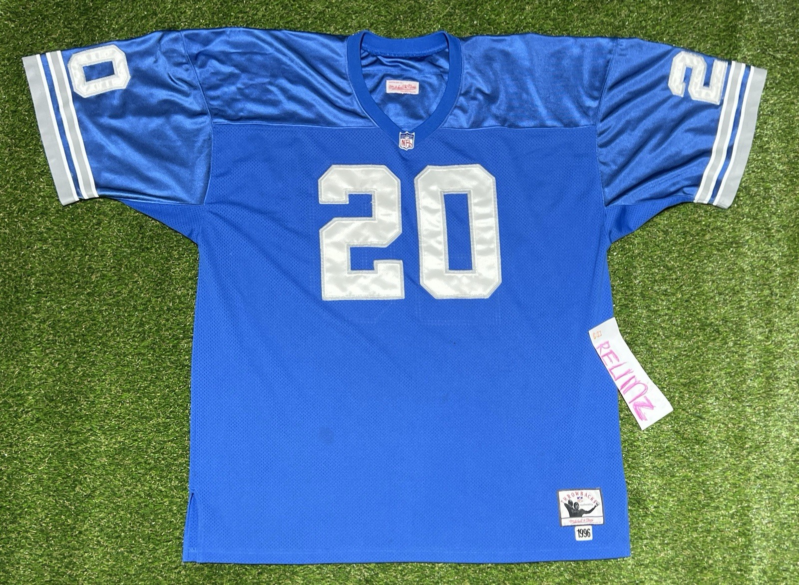 Mitchell Ness Barry Sanders 1996 DETROIT LIONS Football NFL Team JERSEY 60